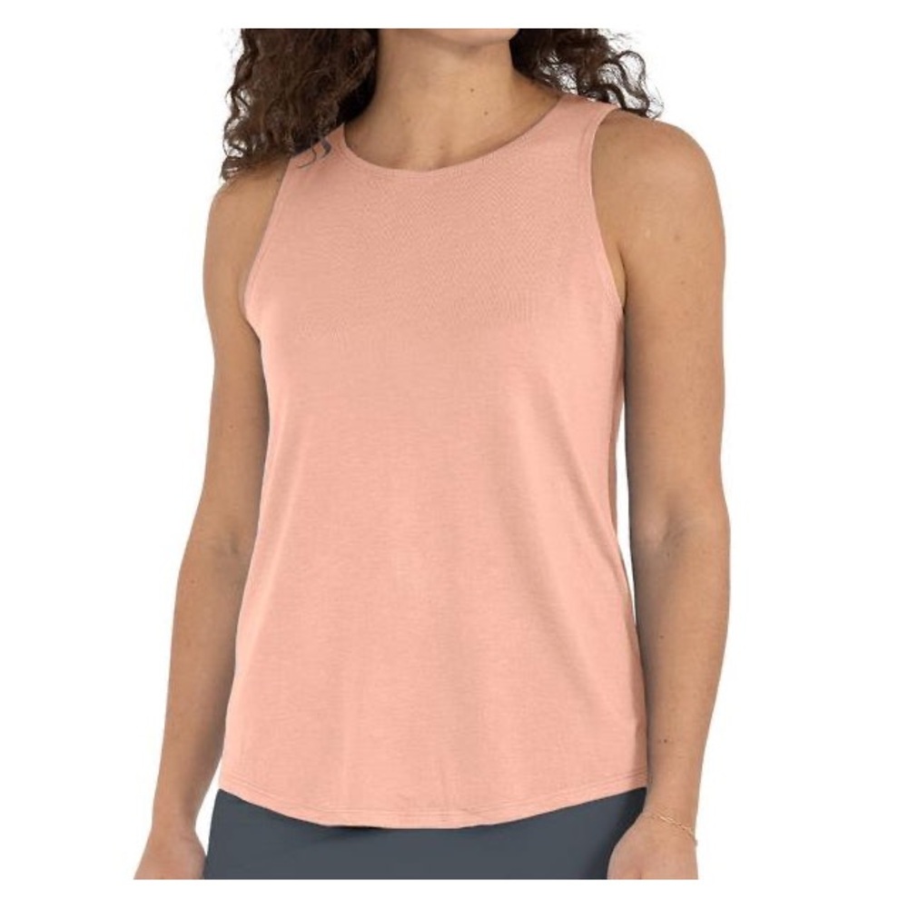 Free Fly Bamboo Highline Tank Orange Dusk size Small